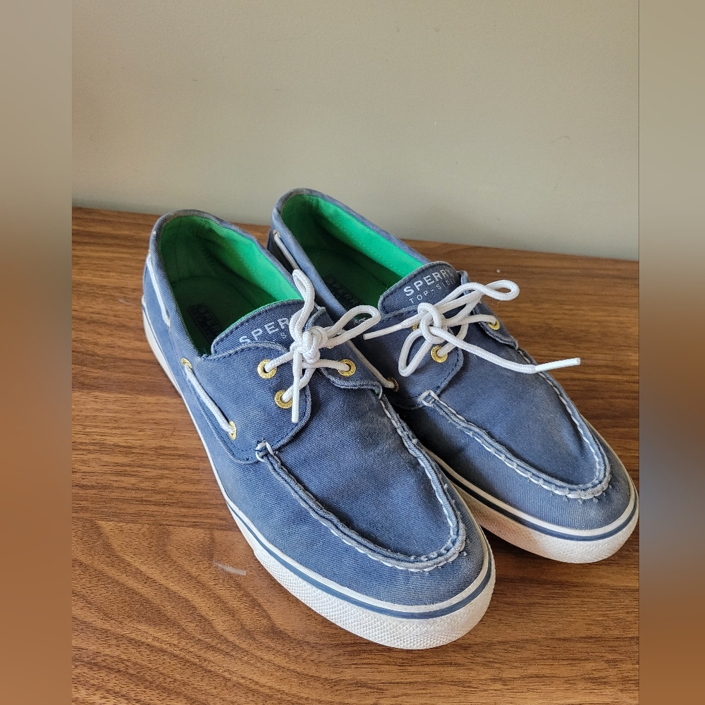 Sperry Blue and White Classic Boat Shoes